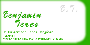 benjamin tercs business card